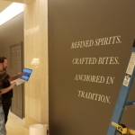 Signage production Ritz Carlton Avery bar